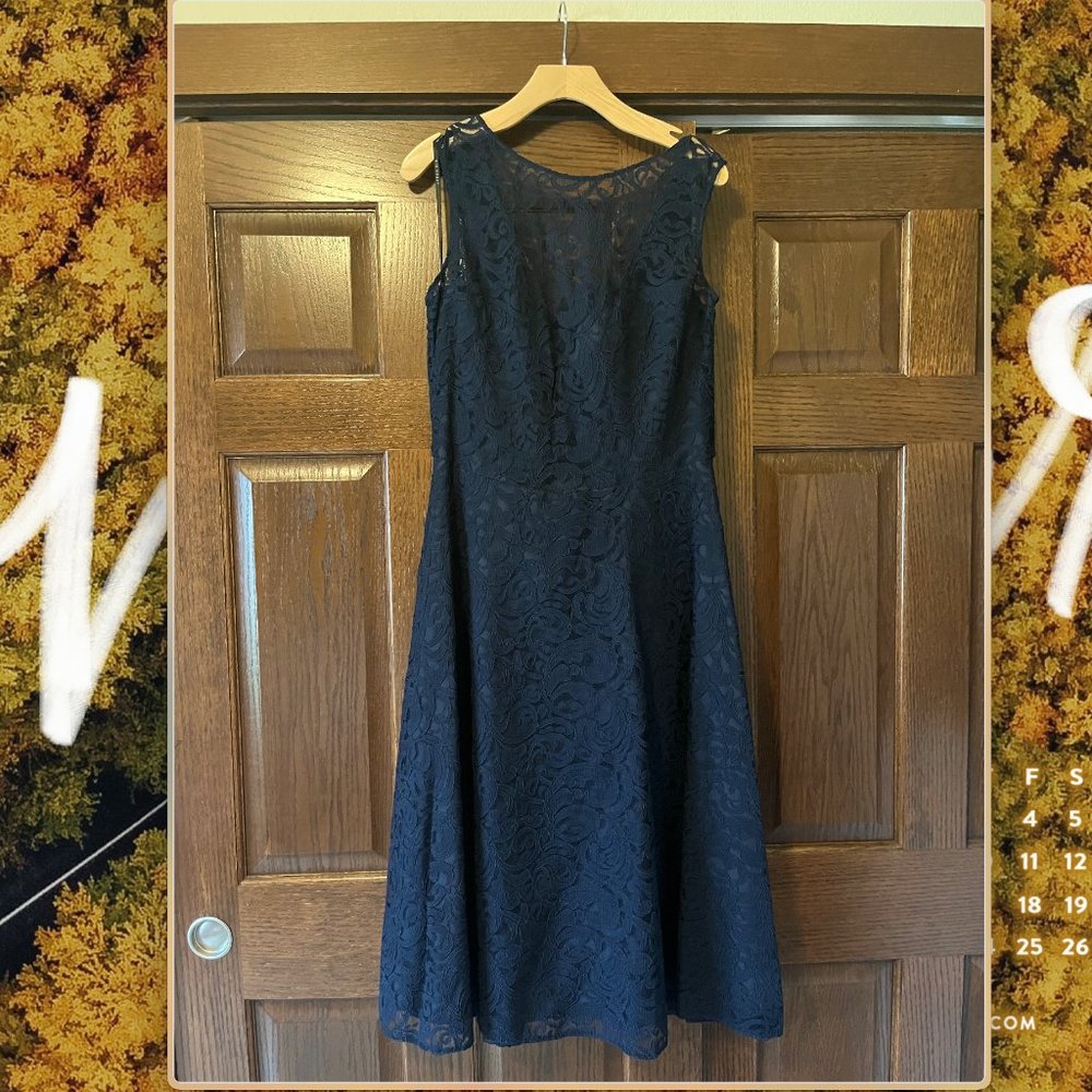 AFTER SIX - BRIDESMAID DRESS 6738 - Navy size 16